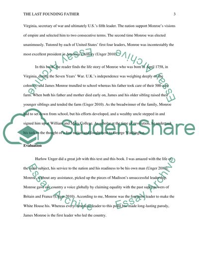 The Last Founding Father: James Monroe and a Nations call to Greatness