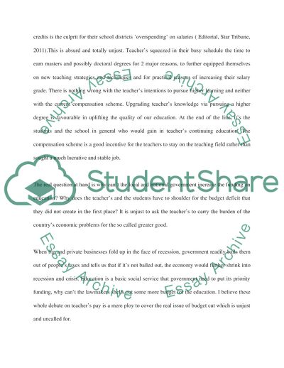 Teachers Deserve a Better Pay