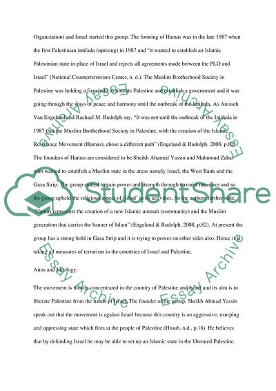 Profile of Terrorist Group Hamas