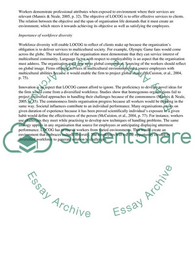 Aiming at Greater Workforce Diversity within LOCOG