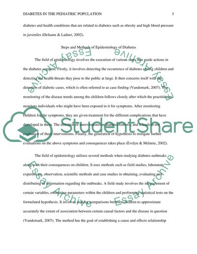 Diabetes in the Pediatric Population