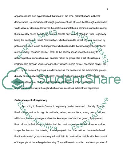 Hegemony And International Relations