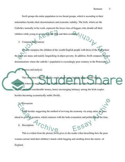 Questions on A Modest Proposal