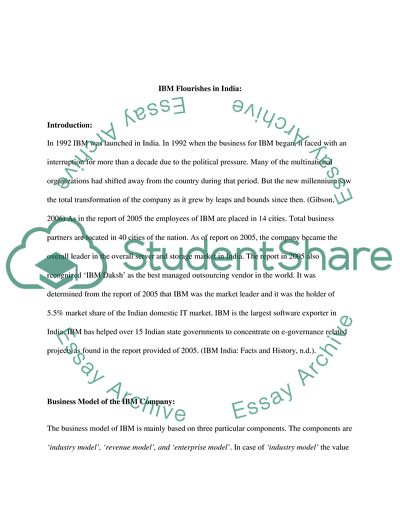 IBM India Facts and History