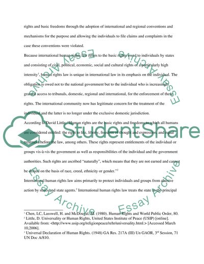 International Human Rights Law