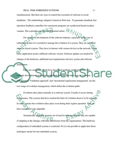 Real Time Embedded Systems