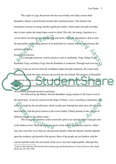 Kundalini Energy and Chi Energy