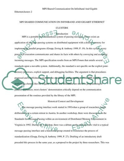MPI Shared Communication on Infiniband and Gigabit Ethernet Clusters