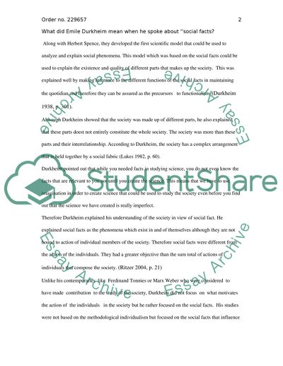 Emile Durkheim Theories