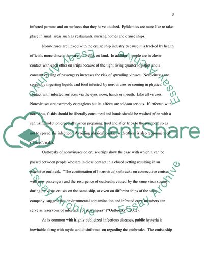 Norovirus and Cruise Ships