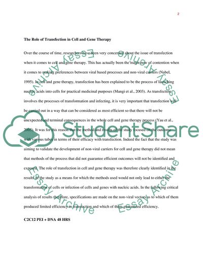 Development of Non-Viral Carrier for Gene and Cell Therapy