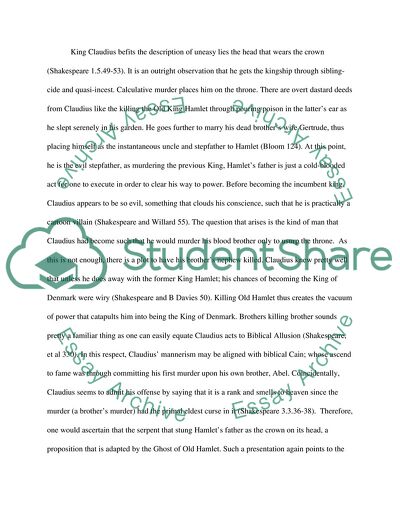 Portrait of Hamlet, King Claudius