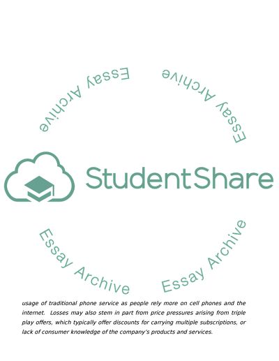 The Market and Marketing of Verizon Business