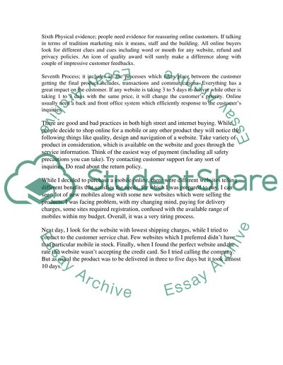 The Product Selling on Internet and on High Street