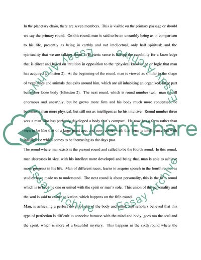 The Buddhist religion.Planetary chain