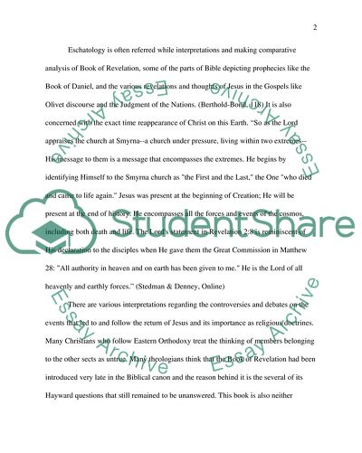 Christian Eschatology since the 19th Century