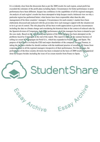 Business of Selling Ice-Cream by Compagnie du Froid SA