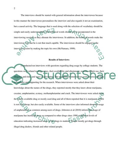 Drug Use in College Students