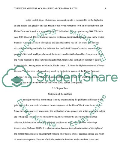 The Increase in Black Male Incarceration Rates