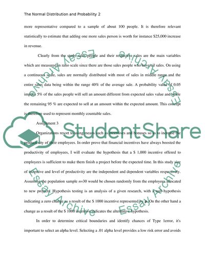 The Normal Distribution and Probability