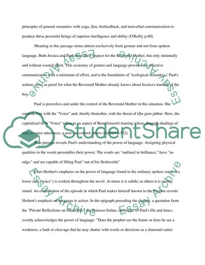 Dune and The Dispossessed