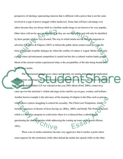 Ideologies And Their Work In A Media Text