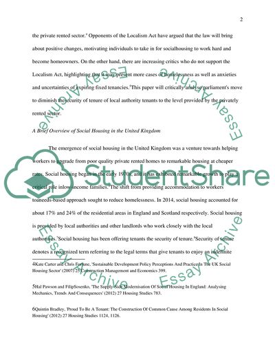 The Implementation Of The Localism Act