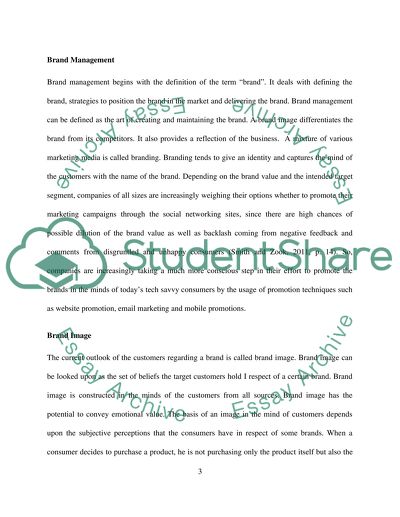 Brand Management, Image, and Salience