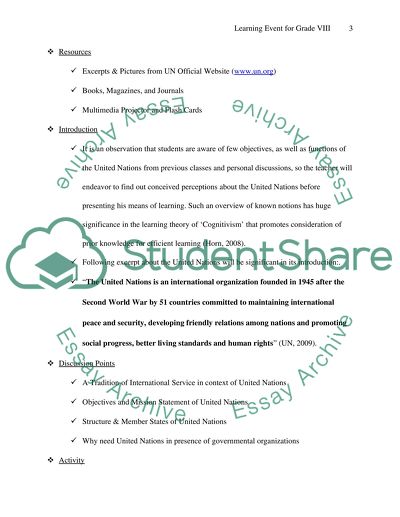 United Nations and Different Agencies of AKDN