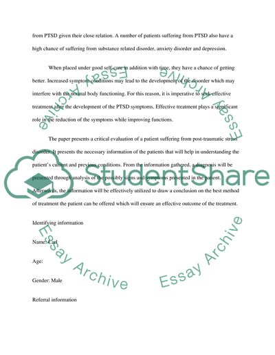 Posttraumatic Stress Disorder