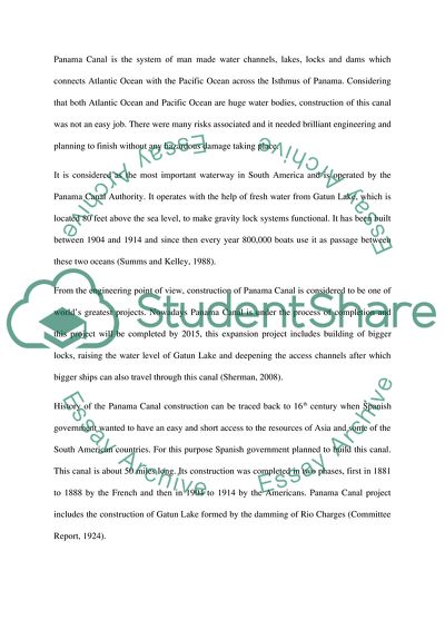 Construction of the Panama Canal