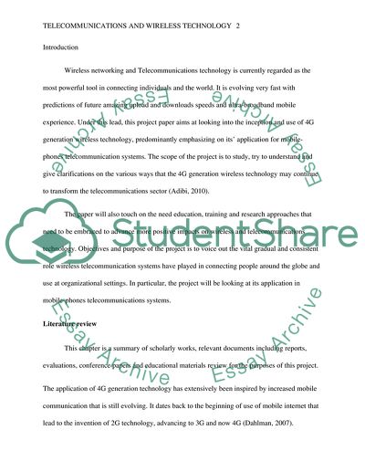 Telecommunications and Wireless Technology