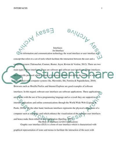 The Role of Interfaces in GUI Applications