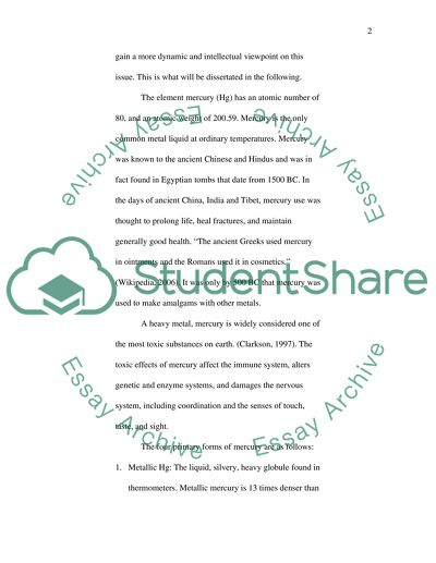 Mercury: A Toxicological Review