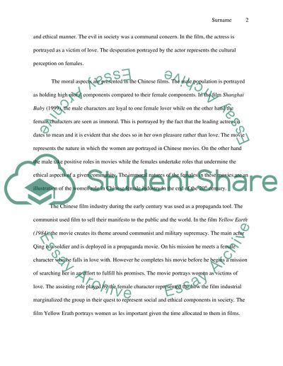 Chinese film study: midterm Film Analysis