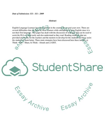 English Language Learners: Concerns With the Language