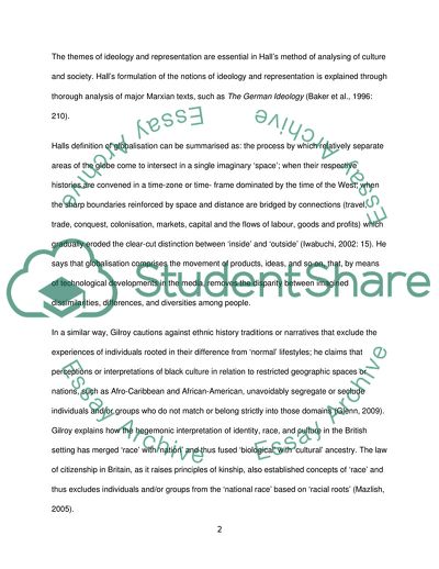 Hall and Gilroys Sociological Understanding of Contemporary Society