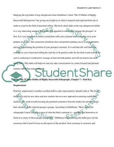 Success Factors of a Salesperson