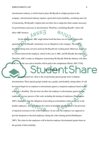 Employment Law Protects all Employees from Being Discriminated by Their Employers