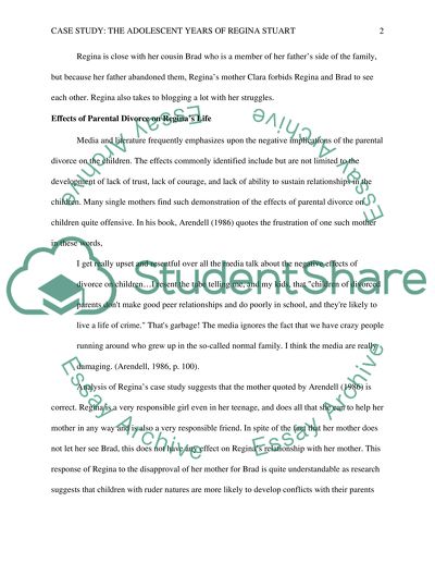 The Adolescent Years of Regina Stuart