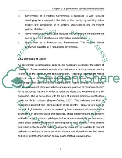 E-Government Literature Review