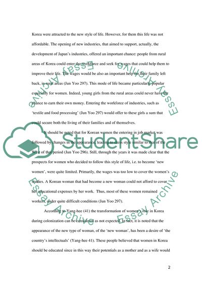 Women in Colonial Korea: New Women and Comfort Women