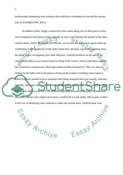 Crime Scene Investigation: The Murder of JonBenet Ramsey