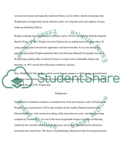 The Life and Works of Frank Lloyd Wright