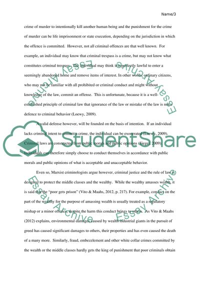 Criminal Justice and the Rule of Law