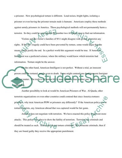 Whether the prisoner can be tortured to obtain the information needed