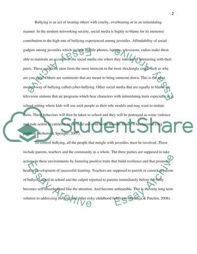 Effects of social media on juveniles and how that impact has changed the way bullying is addressed