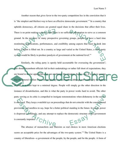 Advantages of a Two-Party System