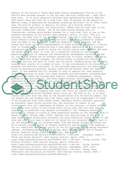 Reports of the United States Death Have Been Greatly Exaggerated