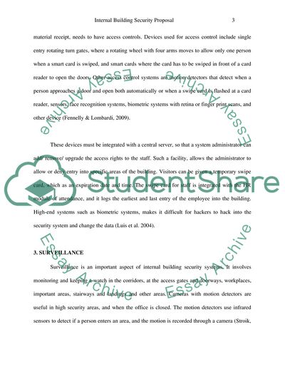 Internal Building Security Proposal